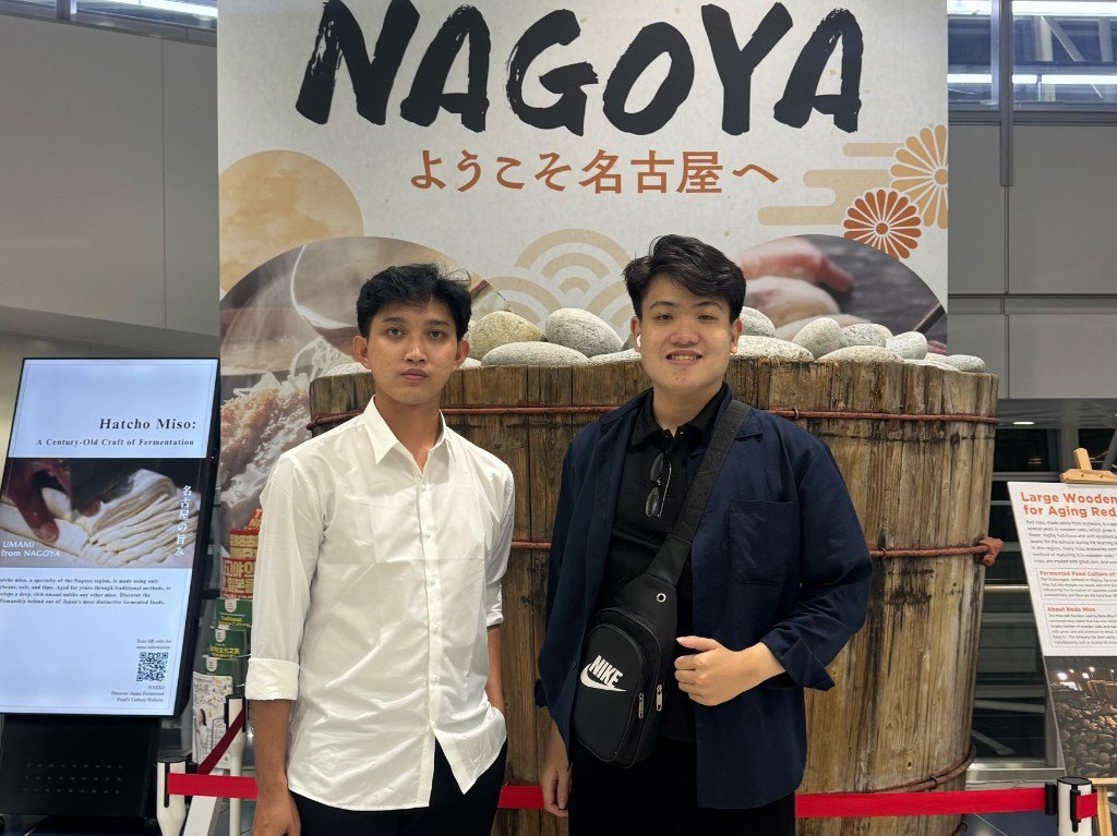名古屋に到着したスタッフ